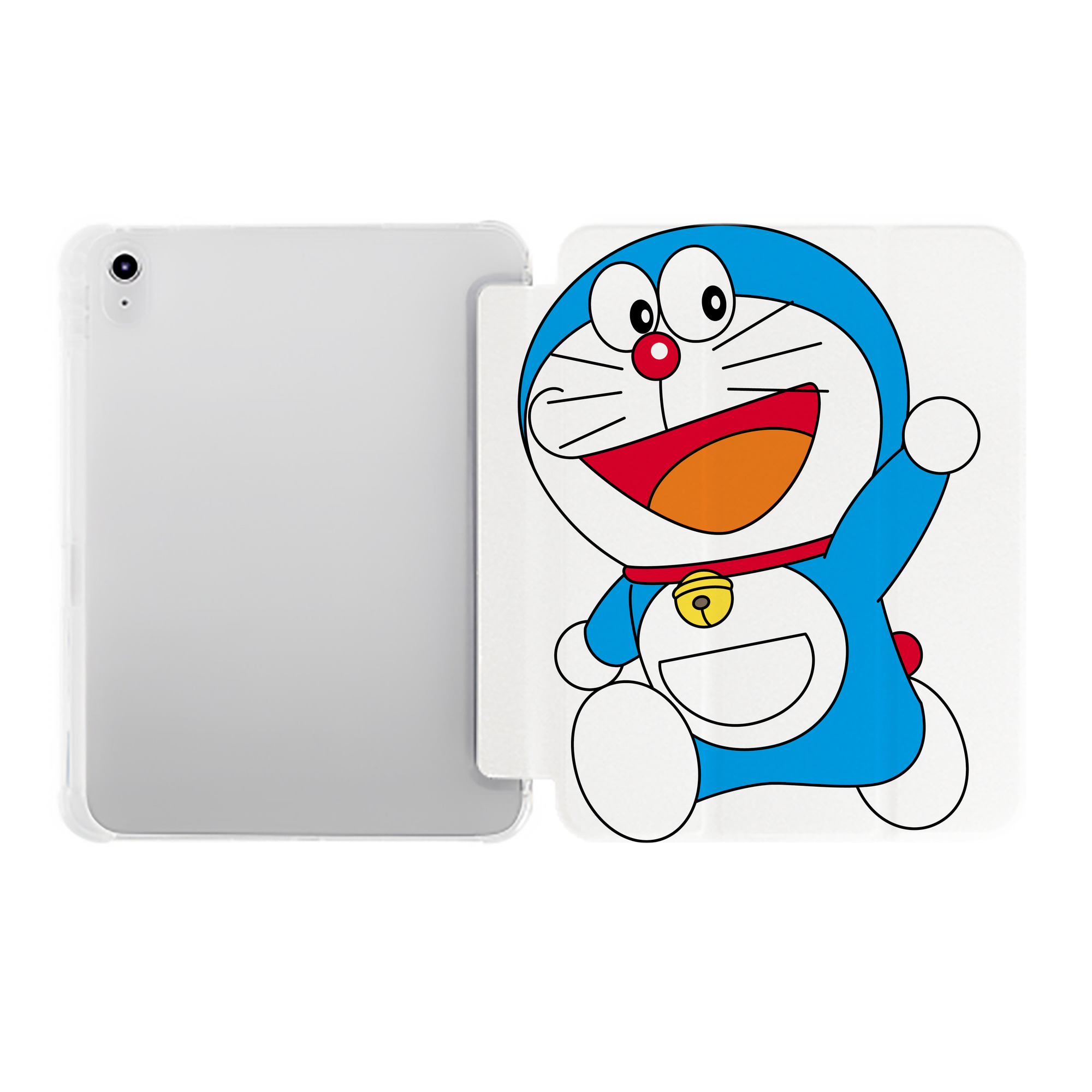 （画像用） ドラえもん Doraemon IPad ケース ペン収納付き 三つ折りスタンド PUレザー×シリコン 対応機種9.5/10.5/10.9インチ